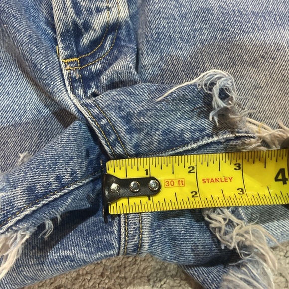 AGOLDE Parker Denim Jean Shorts 100% Cotton Sz 30 Medium Rinse - Picture 5 of 6